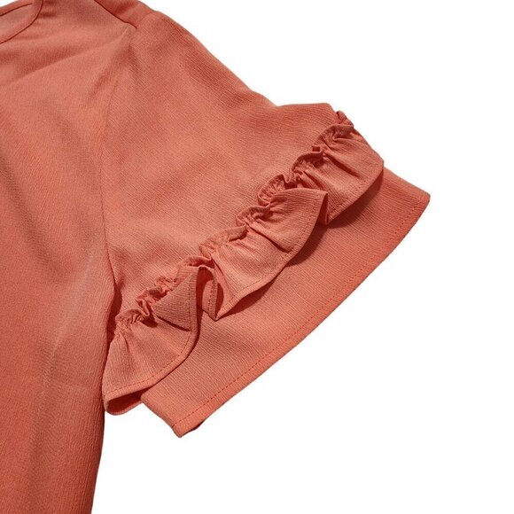 Van Heusen Womens Blouse 3/4 Sleeve Solid Peach Size‎ M - Picture 8 of 11